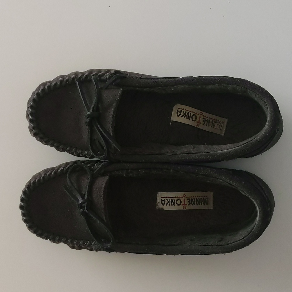 Minnetonka Moccasin in Charcoal